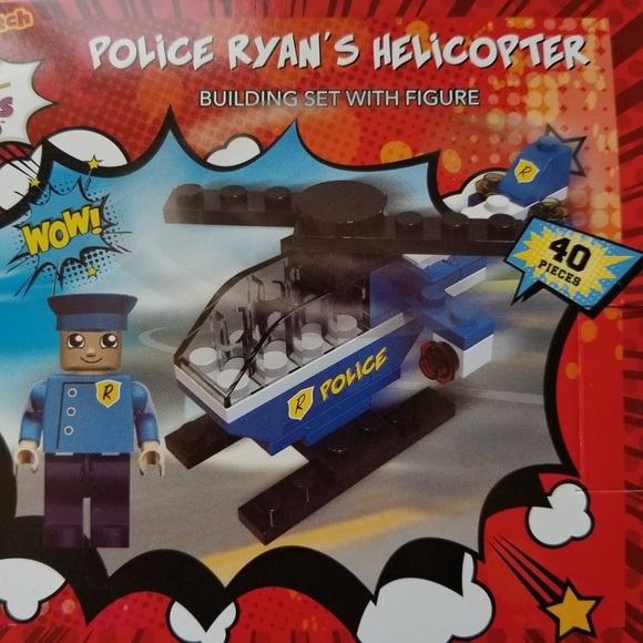 RYANS WORLD RYANS POLICE HELICOPTER LEGO SET - Picture 3 of 6